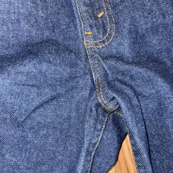 Levi’s Vintage 40509 Dark Straight Jeans Size 31 x 32 USA 100% Cotton Orange Tab